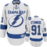 Steven Stamkos Tampa Bay Lightning Reebok Men's Authentic Away Jersey - White