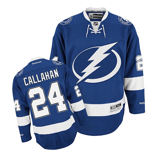 Ryan Callahan Tampa Bay Lightning Reebok Men's Authentic Home Jersey - Blue