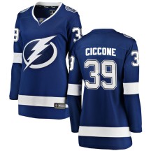 Enrico Ciccone Tampa Bay Lightning Fanatics Branded Women's Breakaway Home Jersey - Blue
