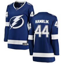 Roman Hamrlik Tampa Bay Lightning Fanatics Branded Women's Breakaway Home Jersey - Blue