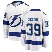 Enrico Ciccone Tampa Bay Lightning Fanatics Branded Men's Breakaway Away Jersey - White