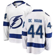 Calvin de Haan Tampa Bay Lightning Fanatics Branded Men's Breakaway Away Jersey - White