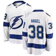 Brandon Hagel Tampa Bay Lightning Fanatics Branded Men's Breakaway Away Jersey - White