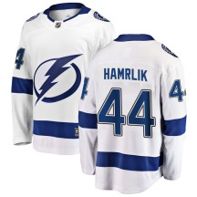 Roman Hamrlik Tampa Bay Lightning Fanatics Branded Men's Breakaway Away Jersey - White