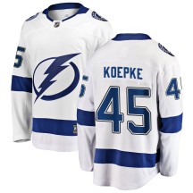 Cole Koepke Tampa Bay Lightning Fanatics Branded Men's Breakaway Away Jersey - White