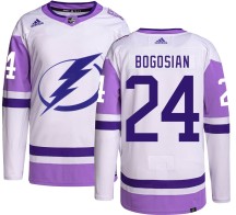 Zach Bogosian Tampa Bay Lightning Adidas Men's Authentic Hockey Fights Cancer Jersey -