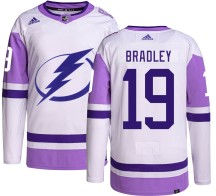 Brian Bradley Tampa Bay Lightning Adidas Men's Authentic Hockey Fights Cancer Jersey -