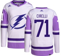 Anthony Cirelli Tampa Bay Lightning Adidas Men's Authentic Hockey Fights Cancer Jersey -