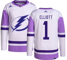 Brian Elliott Tampa Bay Lightning Adidas Men's Authentic Hockey Fights Cancer Jersey -