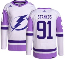 Steven Stamkos Tampa Bay Lightning Adidas Men's Authentic Hockey Fights Cancer Jersey -