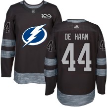 Calvin de Haan Tampa Bay Lightning Youth Authentic 1917-2017 100th Anniversary Jersey - Black