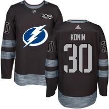 Kyle Konin Tampa Bay Lightning Youth Authentic 1917-2017 100th Anniversary Jersey - Black