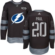 Nicholas Paul Tampa Bay Lightning Youth Authentic 1917-2017 100th Anniversary Jersey - Black