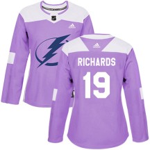 Brad Richards Tampa Bay Lightning Adidas Women's Authentic Fights Cancer Practice Jersey - Purple