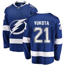 Mick Vukota Tampa Bay Lightning Fanatics Branded Men's Breakaway Home Jersey - Blue