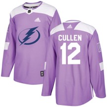 John Cullen Tampa Bay Lightning Adidas Men's Authentic Fights Cancer Practice Jersey - Purple