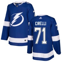 Anthony Cirelli Tampa Bay Lightning Adidas Men's Authentic Home Jersey - Blue