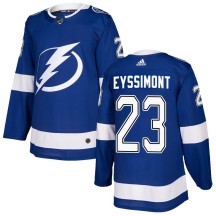 Michael Eyssimont Tampa Bay Lightning Adidas Men's Authentic Home Jersey - Blue