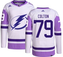 Ross Colton Tampa Bay Lightning Adidas Youth Authentic Hockey Fights Cancer Jersey -