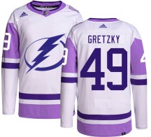 Brent Gretzky Tampa Bay Lightning Adidas Youth Authentic Hockey Fights Cancer Jersey -
