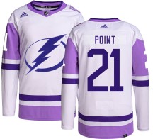 Brayden Point Tampa Bay Lightning Adidas Youth Authentic Hockey Fights Cancer Jersey -