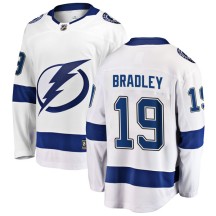 Brian Bradley Tampa Bay Lightning Fanatics Branded Youth Breakaway Away Jersey - White