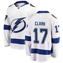 Wendel Clark Tampa Bay Lightning Fanatics Branded Youth Breakaway Away Jersey - White