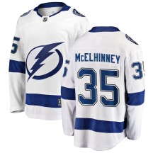 Curtis McElhinney Tampa Bay Lightning Fanatics Branded Youth Breakaway Away Jersey - White