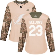 Brian Bellows Tampa Bay Lightning Adidas Women's Authentic Veterans Day Practice Jersey - Camo