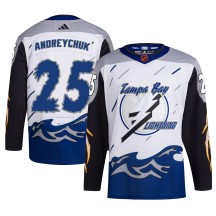 Dave Andreychuk Tampa Bay Lightning Adidas Men's Authentic Reverse Retro 2.0 Jersey - White