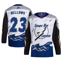Brian Bellows Tampa Bay Lightning Adidas Men's Authentic Reverse Retro 2.0 Jersey - White