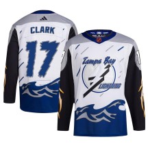 Wendel Clark Tampa Bay Lightning Adidas Men's Authentic Reverse Retro 2.0 Jersey - White