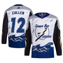 John Cullen Tampa Bay Lightning Adidas Men's Authentic Reverse Retro 2.0 Jersey - White