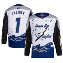 Brian Elliott Tampa Bay Lightning Adidas Men's Authentic Reverse Retro 2.0 Jersey - White