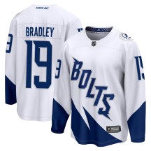 Brian Bradley Tampa Bay Lightning Fanatics Branded Men's 2022 Stadium Series Breakaway Jersey - White