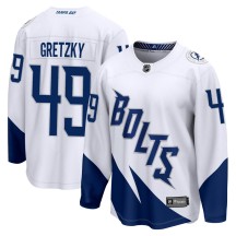 Brent Gretzky Tampa Bay Lightning Fanatics Branded Men's 2022 Stadium Series Breakaway Jersey - White
