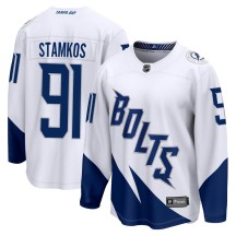 Steven Stamkos Tampa Bay Lightning Fanatics Branded Men's 2022 Stadium Series Breakaway Jersey - White