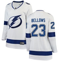Brian Bellows Tampa Bay Lightning Fanatics Branded Women's Breakaway Away Jersey - White