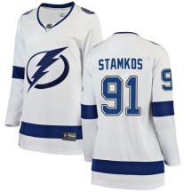 Steven Stamkos Tampa Bay Lightning Fanatics Branded Women's Breakaway Away Jersey - White