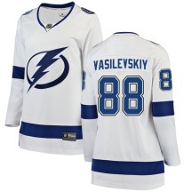 Andrei Vasilevskiy Tampa Bay Lightning Fanatics Branded Women's Breakaway Away Jersey - White