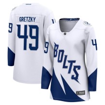 Brent Gretzky Tampa Bay Lightning Fanatics Branded Women's 2022 Stadium Series Breakaway Jersey - White