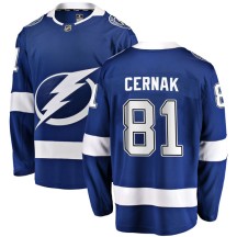 Erik Cernak Tampa Bay Lightning Fanatics Branded Youth Breakaway Home Jersey - Blue
