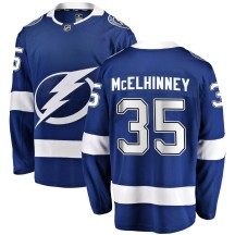 Curtis McElhinney Tampa Bay Lightning Fanatics Branded Youth Breakaway Home Jersey - Blue