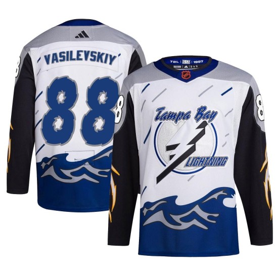 Andrei Vasilevskiy Tampa Bay Lightning Adidas Youth Authentic Reverse Retro 2.0 Jersey - White