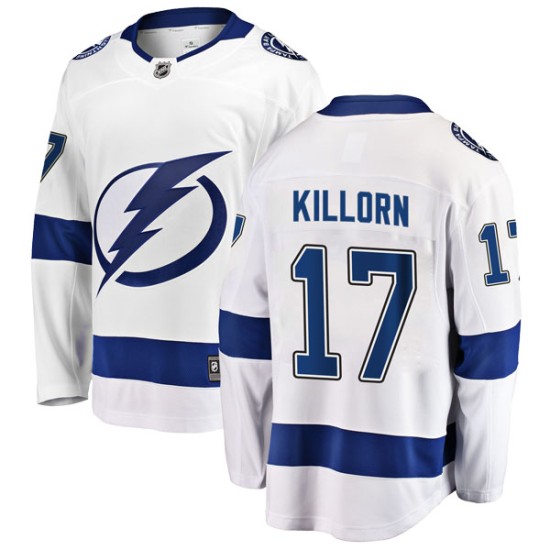 Alex Killorn Tampa Bay Lightning Fanatics Branded Youth Breakaway Away Jersey - White