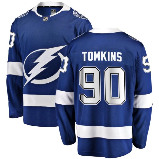 Matt Tomkins Tampa Bay Lightning Fanatics Branded Youth Breakaway Home Jersey - Blue